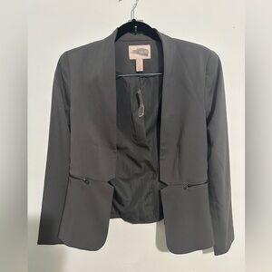 Forever 21 Contemporary Dark Gray Career Blazer XS Open Front Jacket NWT